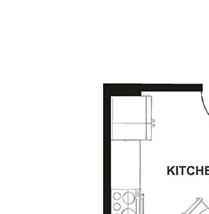 One Bedroom Floor Plan at H16 Apartments
